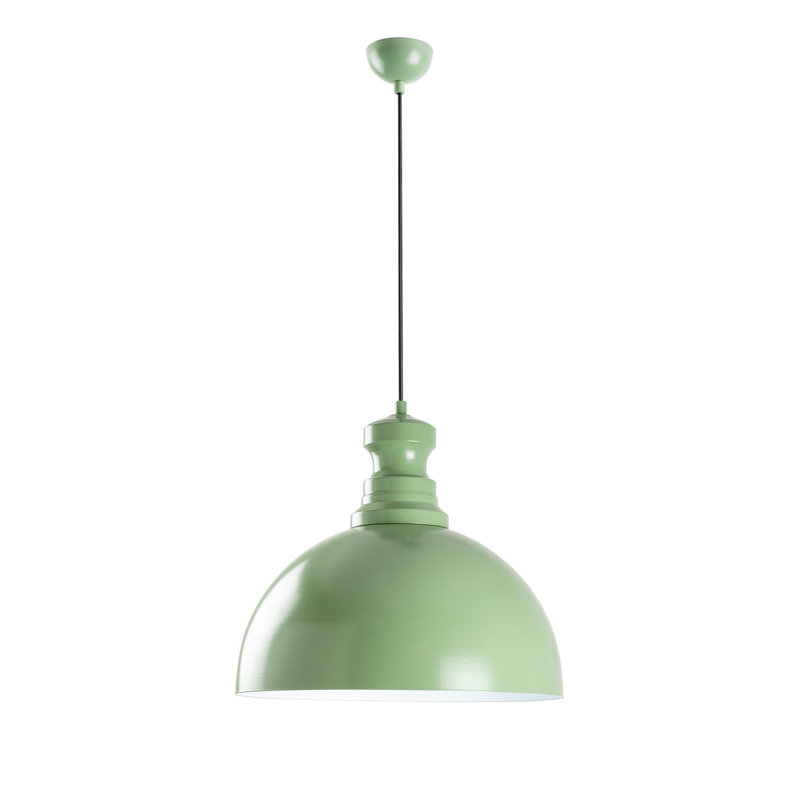 Lustre élégant en métal menthe, hauteur réglable 17,7 po x 14,6 po | 1 x douille E27, 40 W maximum (ampoule non incluse) | Parfait pour la salle à manger et les espaces de vie, design élégant et fonctionnel, indice de durabilité IP20