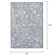Ouzts Floral Slate Blue Oyster Performance Area Rug