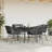 Patio Dining Set With Cushions Poly Rattan Glass-749656523-749656522-749656551