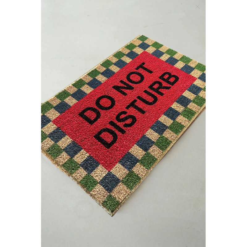 Premium Doormat, 15.7 x 23.6 inches | 100% Coir Fiber, 0.6 inches Thick | Durable PVC Non-Slip Underside | Stylish Brown Color | Perfect for Indoor & Outdoor Use, Enhances Entryway Aesthetics