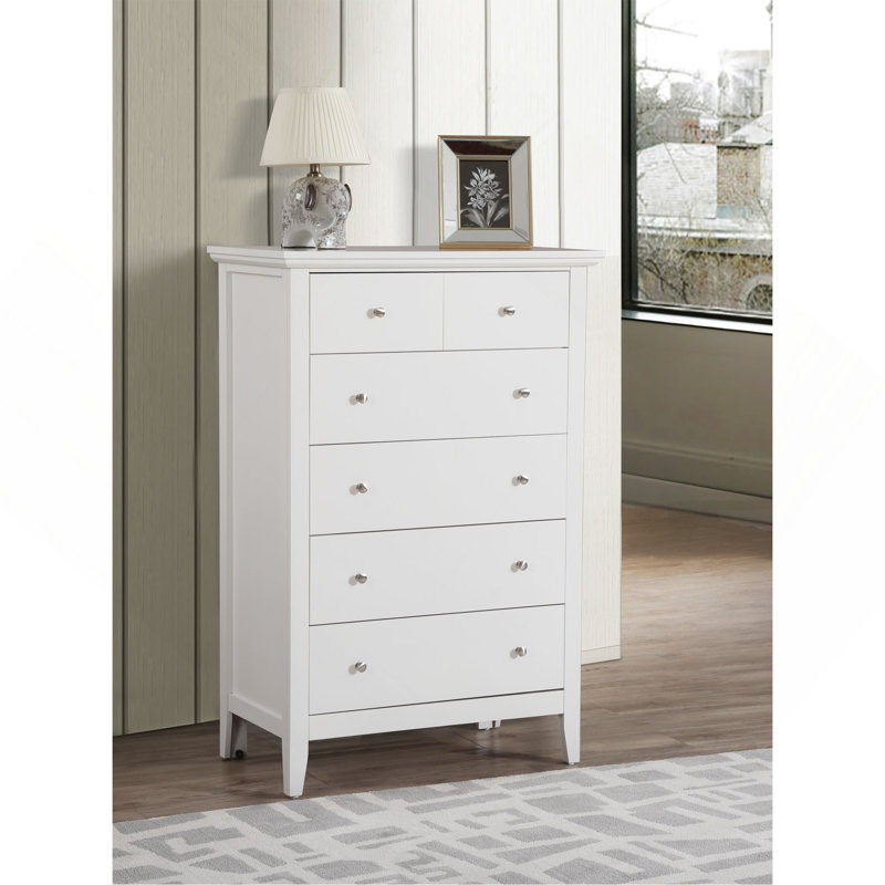 Commode de rangement verticale à 6 tiroirs pour une organisation moderne, Blanc