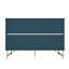 Commode décorative 3 tiroirs (bleu)