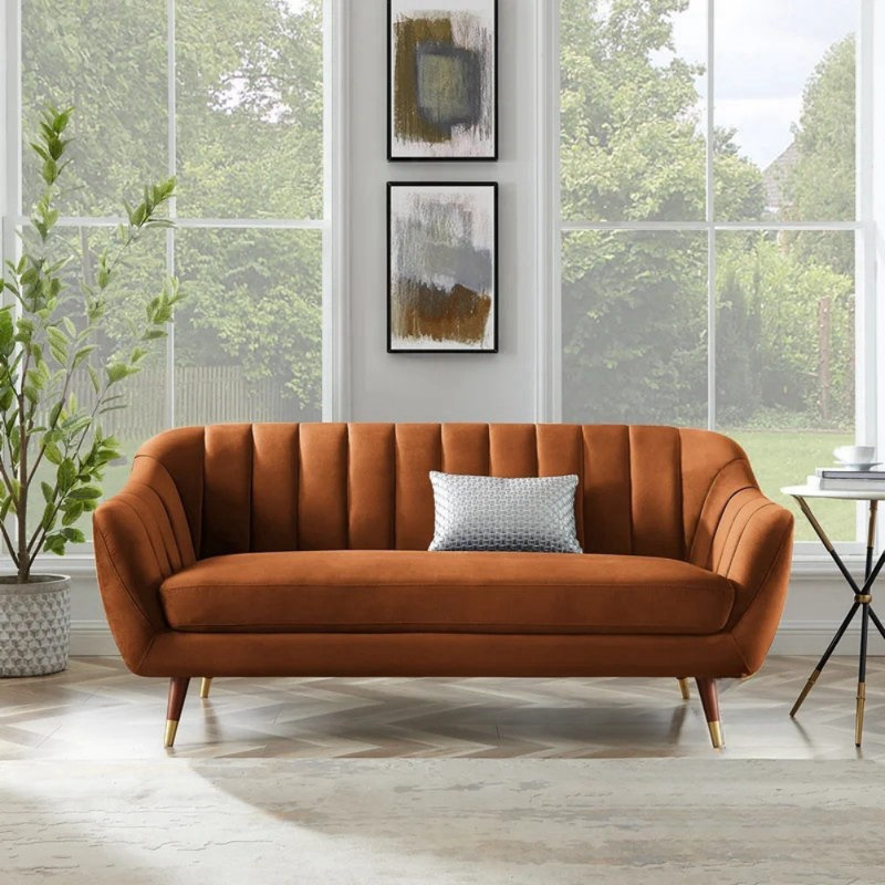 Canapé de salon de luxe American Light, Orange