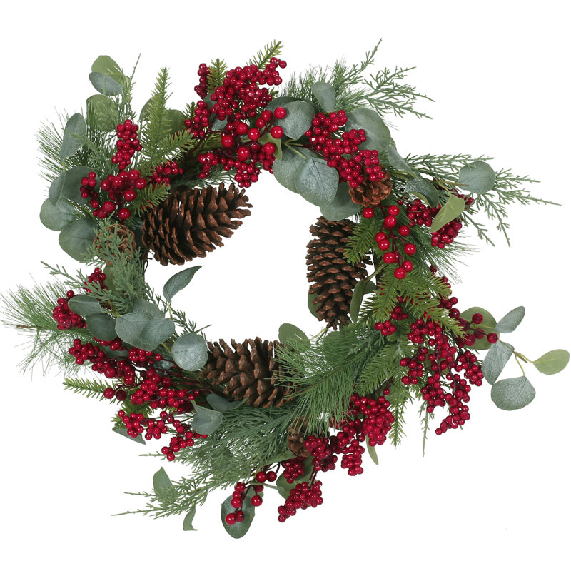 Dore Handcrafted Faux Polyester 22'' Wreath