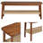 Calais 2-Piece Entryway Set – Solid Wood Bench & Wall-Mounted Coat Rack with Shelf