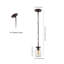 Luminaire suspendu industriel en fer Mason à DEL 1 lumière 5,5 po Gaines, bronze huilé / transparent