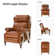 Terecita Traditional Richard Cowhide Genuine Leather Manual Recliner