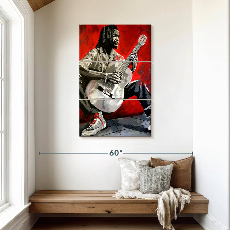Abarca Jazz Player, 45" H x 28" W