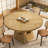Round Dining Table for 4-6,47 Inch Round Dinner Table with Wooden Tabletop and Storage Base,Farmhouse Dining Table,Wood Kitchen Table for Dining Room,Kitchen, Living Room,Natural(Table Only)-737110560