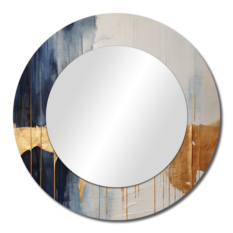 Miroir mural Waves of Joy, 23" x 23"
