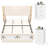 3-Piece Bedroom Set, Storage Bed with LED Light, 2 Nightstands with Charge Station-122905288-122905291