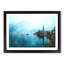 Boat In Hallstatt Austria Painting - Single Picture Frame Print on MDF-56634591-56634592