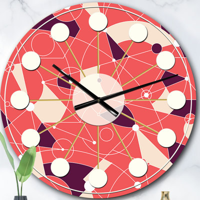 Horloge murale rétro Mid-Century
