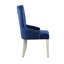 Chaise d'appoint en tissu bleu Varian