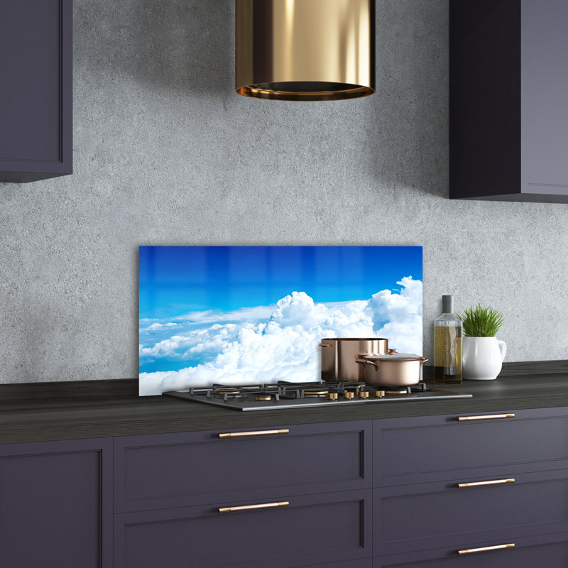 Lutece 50cm W x 100cm L Glass Peel and Stick Panel