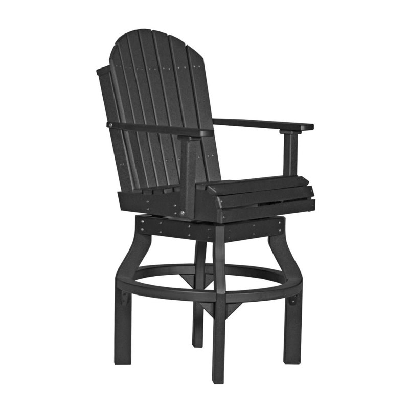 Fauteuil de patio pivotant Appell, Noir