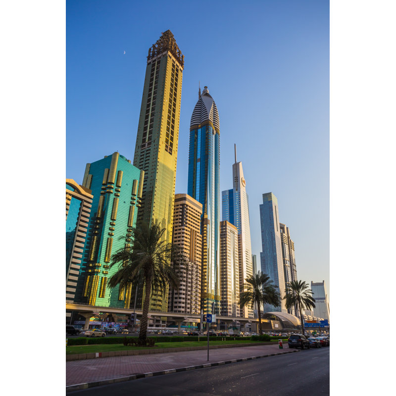 Machelina Modern Skyscrapers by Alan64 - Wrapped Canvas Print, 46cm H x 30cm W x 3.8cm D