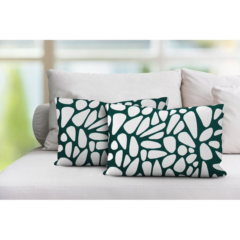 Coussin lombaire intérieur / extérieur Stone, Vert