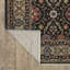 Tapis traditionnel gris anthracite / rose Aina-1297730045
