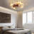 Low Profile Caged Ceiling Fan With Lights Remote Control, Embedded Modern Industrial Ceiling Fan-307561951