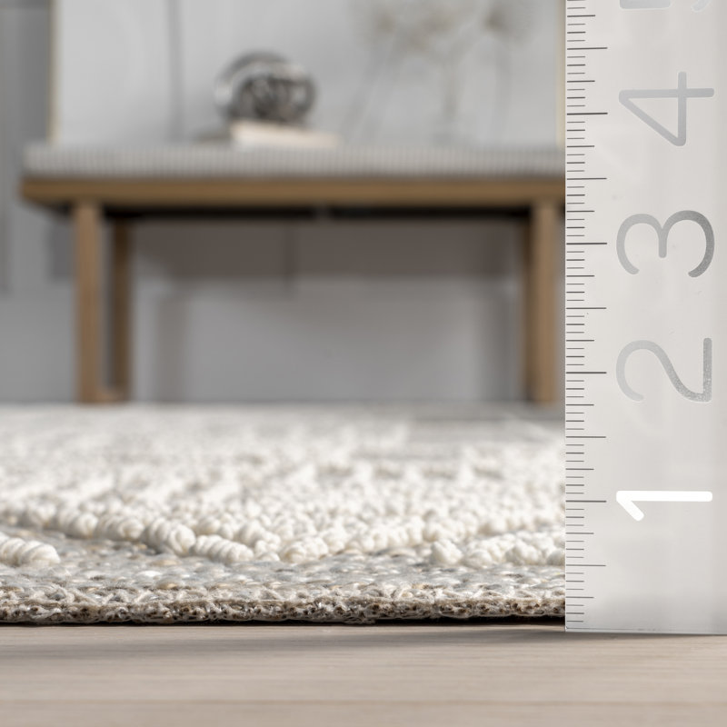 Tapis géométrique Demetra, Rectangle 5 pi 3 po x 7 pi 6 po