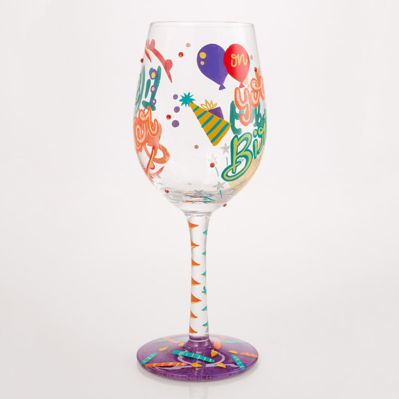 Verre à vin 15 oz Lolita Life is Better on Your Birthday
