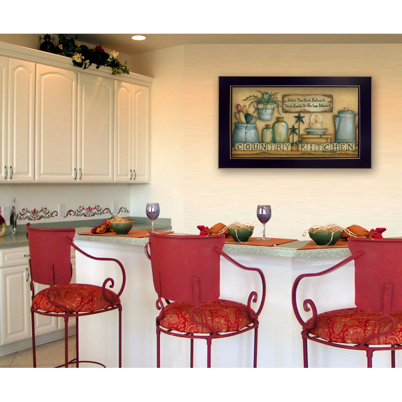 'Country Kitchen' Framed Graphic Art Print