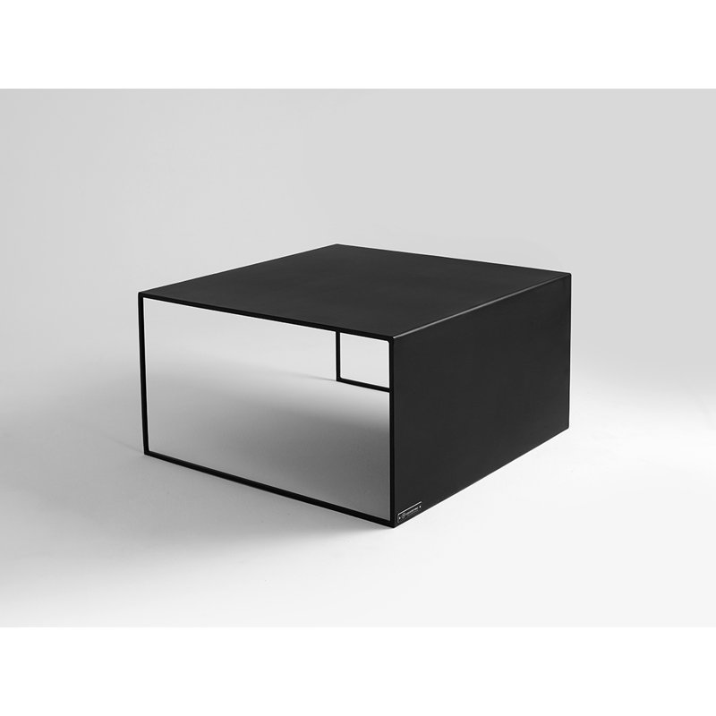 Rabia Frame Coffee Table, Black, H45 x L80 x W80cm