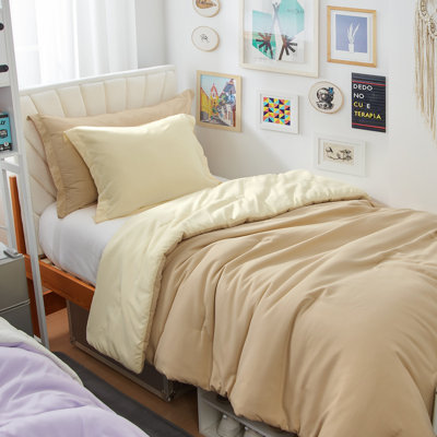 Ensemble d'édredon réversible pour lit simple TG
