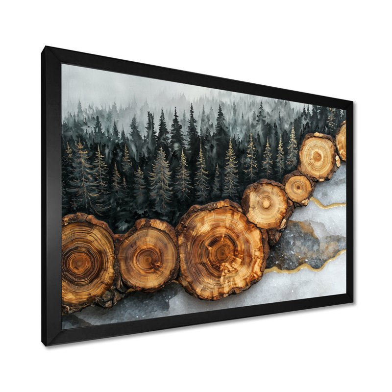 Gloretta - Landscapes Canvas Art Print, H 12 po x l 20 po, Reproduction encadrée d'une seule photo, Noir, noir, noir, noir