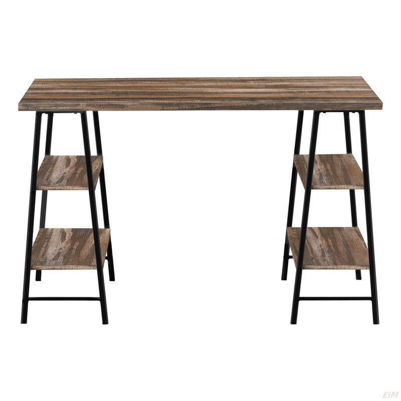 Bureau d'ordinateur, Taupe / Noir