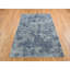 Tapis gris en laine et en soie noué à la main 6 pi x 8 pi 10 po 6CB068F0E910487598CF7F2A84818D04