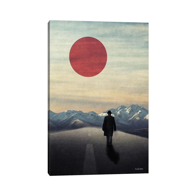 Lonely Road by Underdott Art - Wrapped Canvas Print, 20.32 cm H x 30.48 cm W