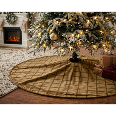 Mini Grid Christmas Tree Skirt