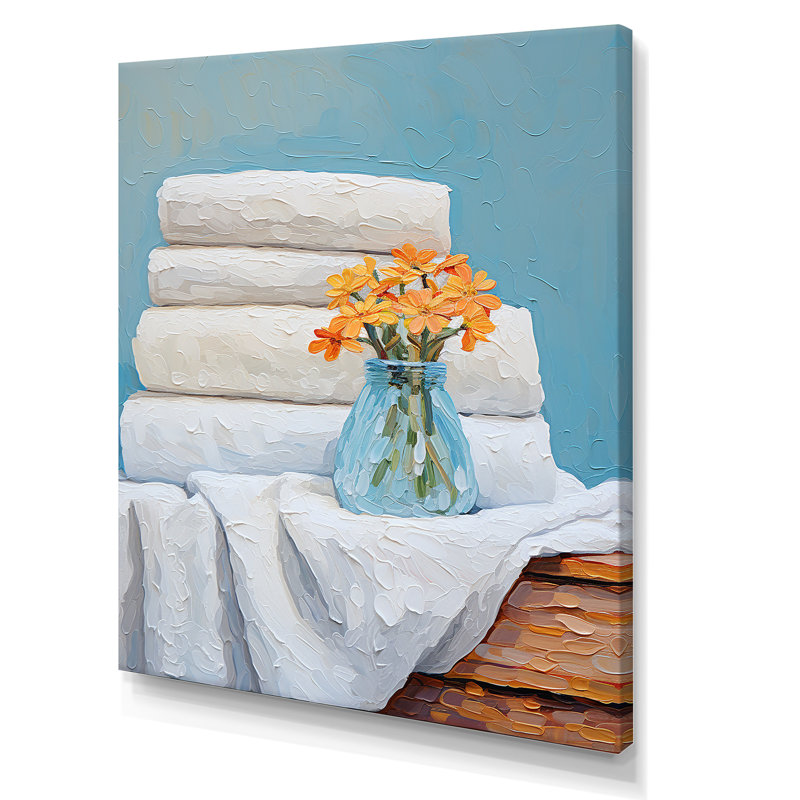 «White Farmhouse Laundry Winges 4», art mural «Laundry», H 32 po x l 24 po x P 1 po