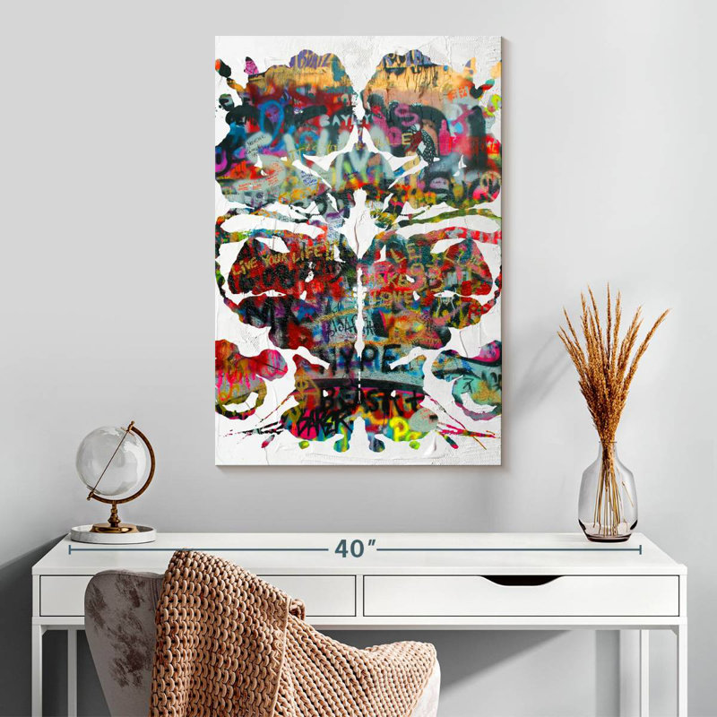 Avery Rorschach Graffiti, 30" H x 20" W