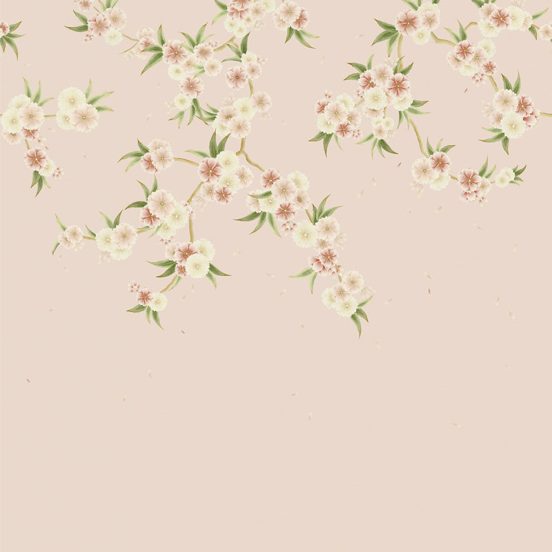 Rosa Wallpaper, Blush Pearl/Peony/Meadow