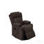 Fauteuil inclinable électrique en lin brun Lusio