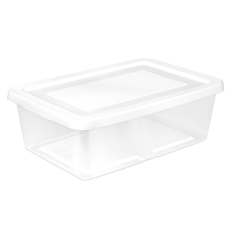 Sterilite 12Qt Storage Box, Stackable Plastic Container, Home Organizer, 36 Pack