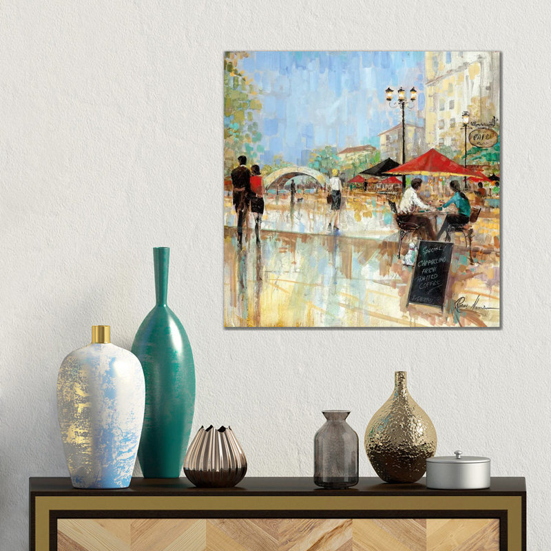 Riverwalk Charm III by Ruane Manning - Gallery-Wrapped Canvas Giclée on Canvas, Wrapped Canvas