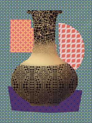 Yellow Vase and Mat