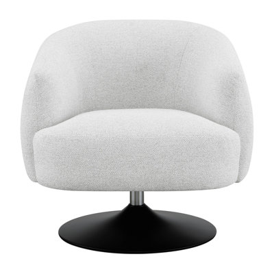 Casanova Beige Upholstered Swivel Accent Chair