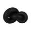 Modern Resin Knot Decorative Sculpture for Home Decor - Geometric Object Accent for Living Room Styling Decoration or Tabletop Display - Black-1054679572-1054679575