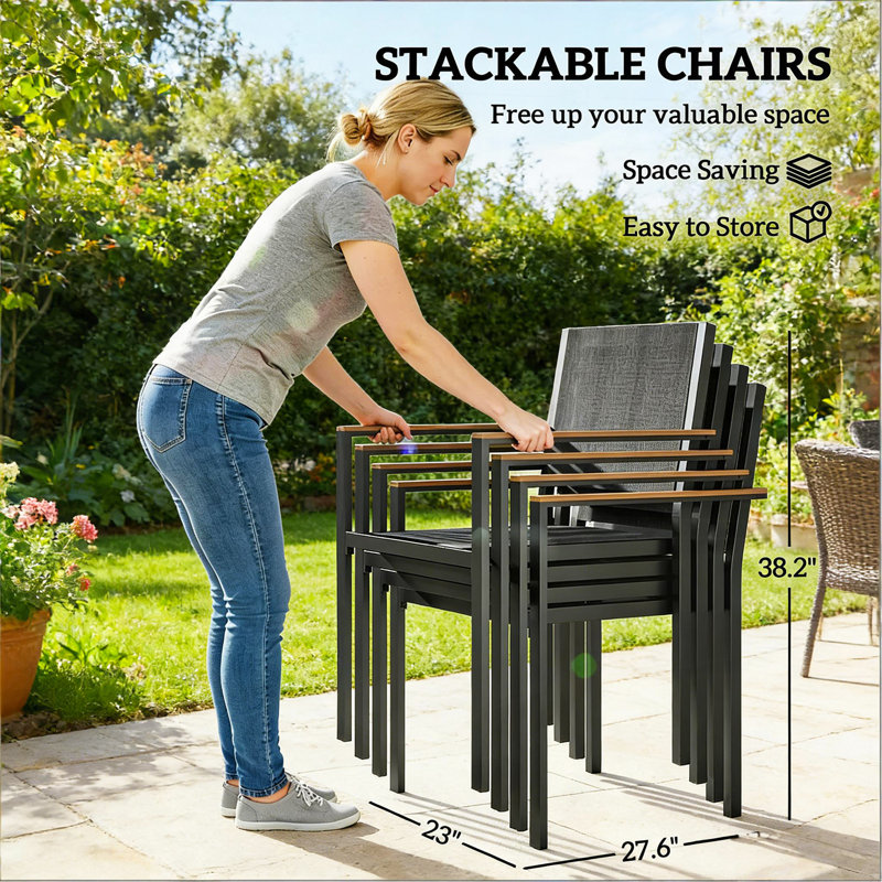 Ensemble de table et chaises de conversation, ensemble de salle à manger d'extérieur, ensemble de table et chaises de jardin