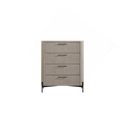 Commode 4 tiroirs - Taupe