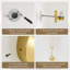 1-light Dimmable Bathroom Gold Iron Wall Armed Sconce with Frosted Glass