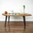 Leaf-Shaped Coffee Table with 4 Wooden Legs-1526759789