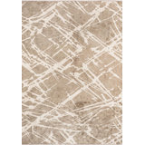 Contemporary Abstract Random Lines Area Rug