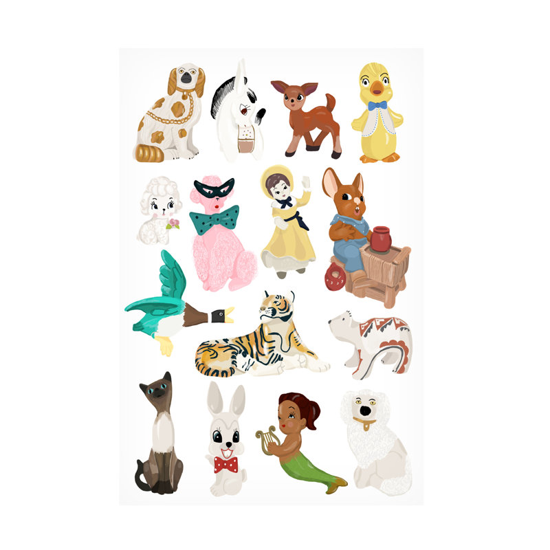 «Kitsch», reproduction sur toile par Hanna Melin, H 32 po x l 22 po x P 2 po