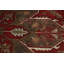 Tapis traditionnel géométrique rouge 7 x 9